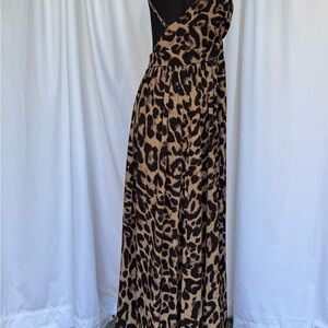 Leopard Print Maxi Dress